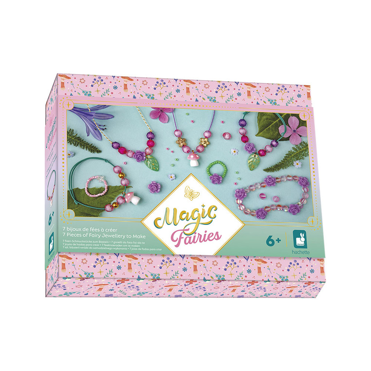 Zestaw kreatywny do tworzenia biżuterii ze szkatułką do przechowywania Wróżki Magic Fairies 6+ Janod