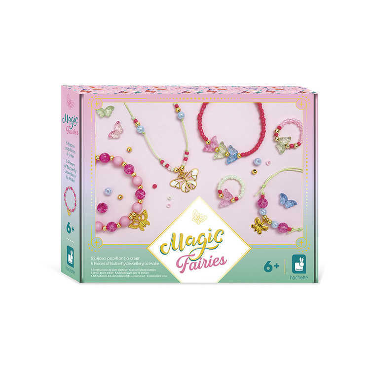 Zestaw kreatywny do tworzenia biżuterii z motylami Wróżki Magic Fairies 6+ Janod