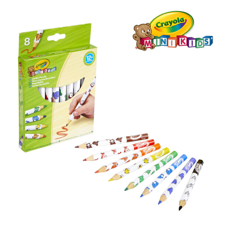 Kredki ołówkowe grube Jumbo Mini Kids 8szt. 12m+ Crayola