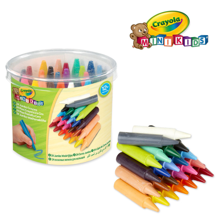 Kredki świecowe grube Jumbo Mini Kids 24szt. 12m+ Crayola