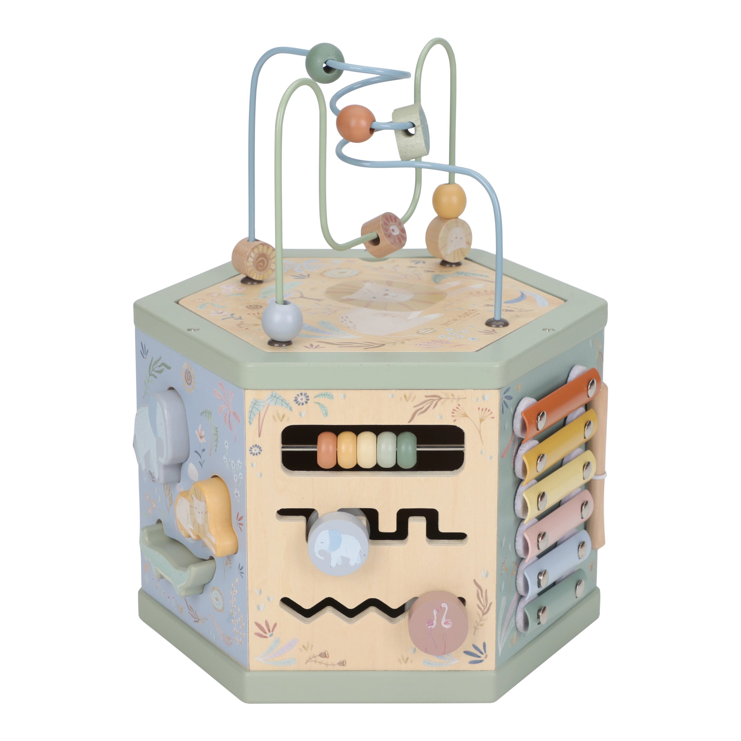 Sześciokąt edukacyjny Safari Friends FSC Little Dutch