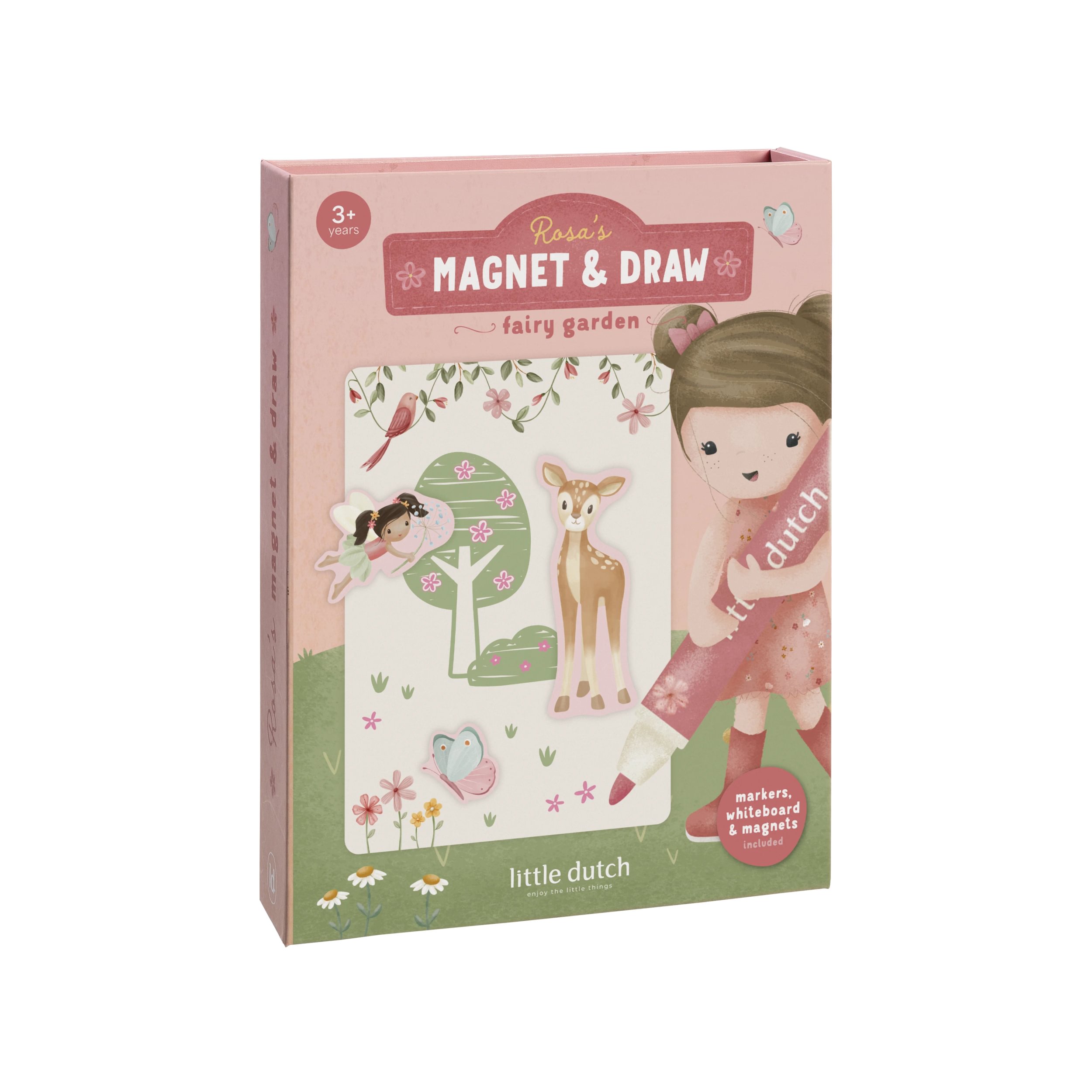 Magnetyczna książeczka kreatywna Rosa & Friends Little Dutch